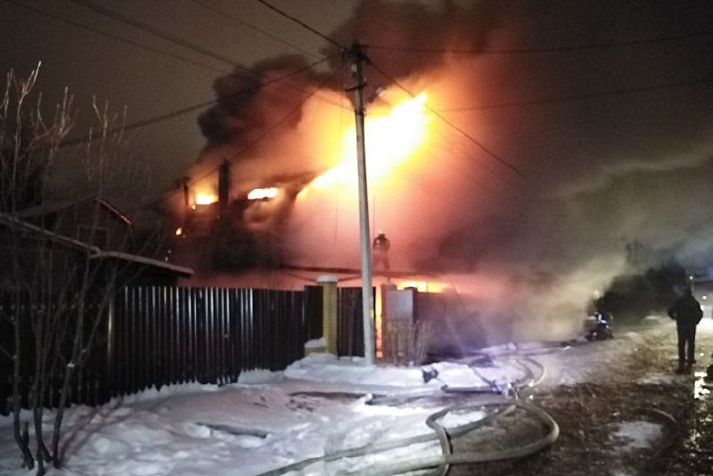 Пожар  в Егорьевске- пострадал человек 10.12.2022