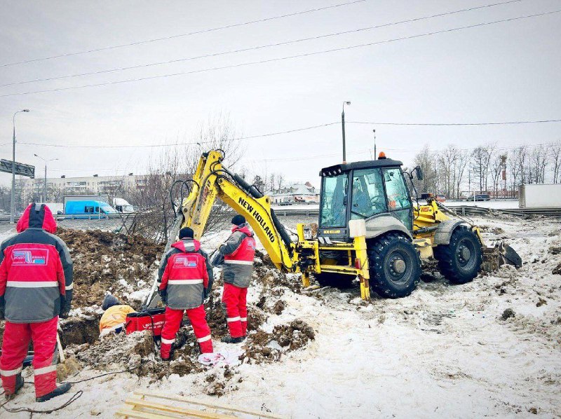 Новую сеть водоснабжения прокладывают в Подольске