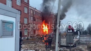 Пожар в Ногинске — загорелась школа 21.03.2023