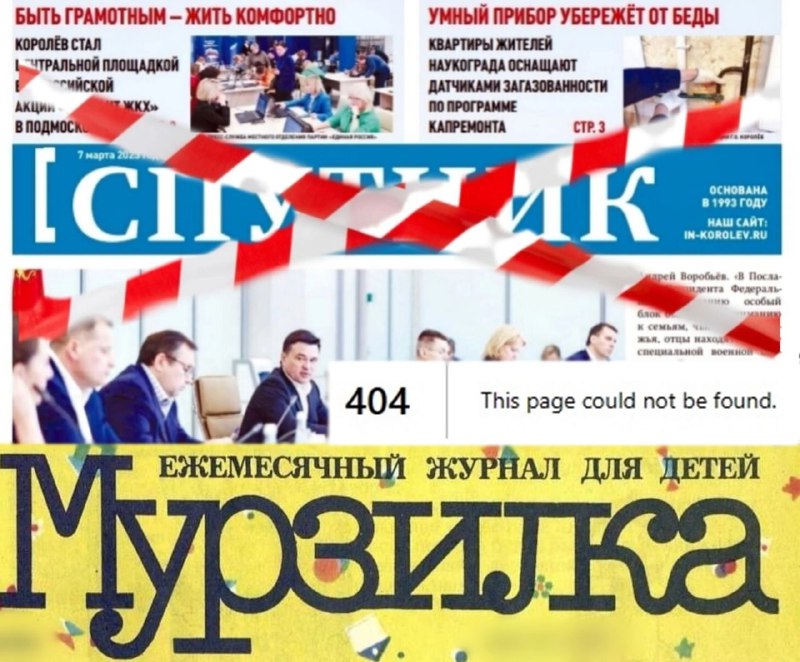 Газета «Спутник» удаляет неудобные статьи для власти Королева