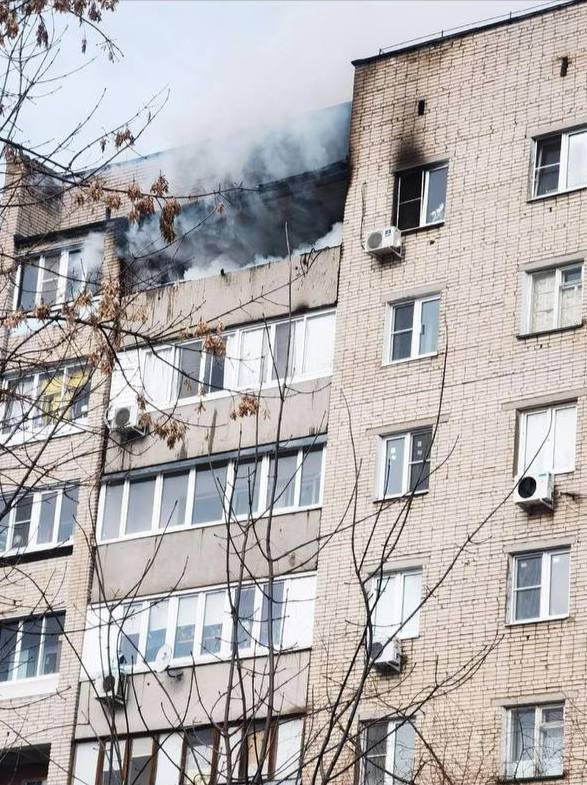 Пожар в Электростали- сгорела квартира 20.03.2023