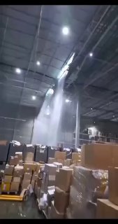 Ливень в Электростали — пробило крышу на складе 20.08.2023