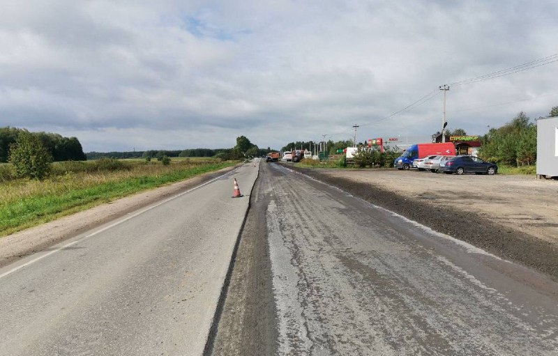 Ремонт покрытия дорог проходит в Чехове