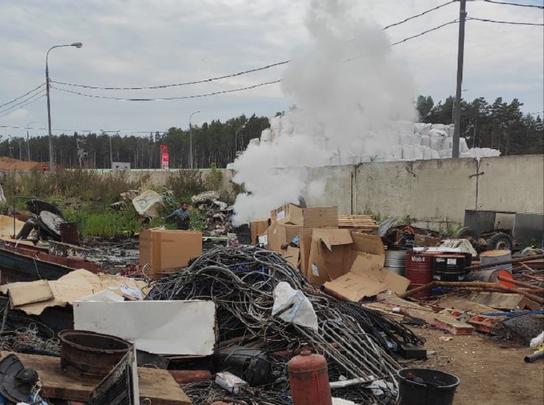 Незаконное сжигание мусора пресекли в Одинцово