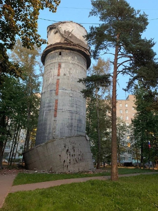 Водонапорная башня обрушилась в Щелково