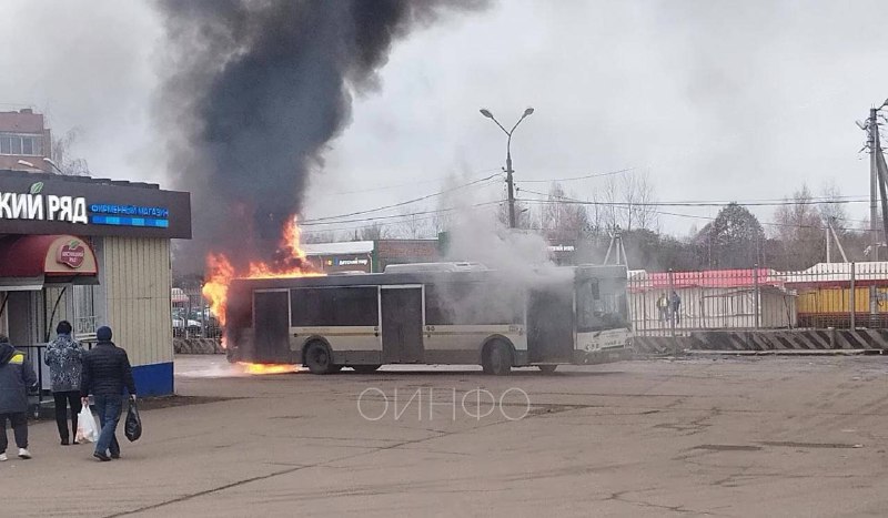 ДТП в Рузе — сгорел автобус 03.11.2023