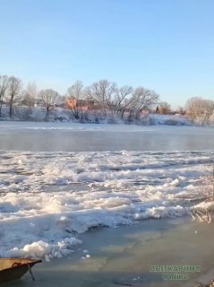 Москва-река замерзла в Лыткарино