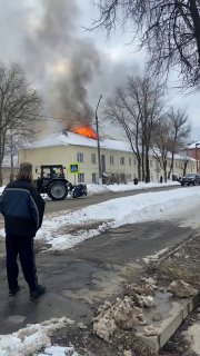 Пожар в Шатуре — загорелась крыша дома 20.02.2024