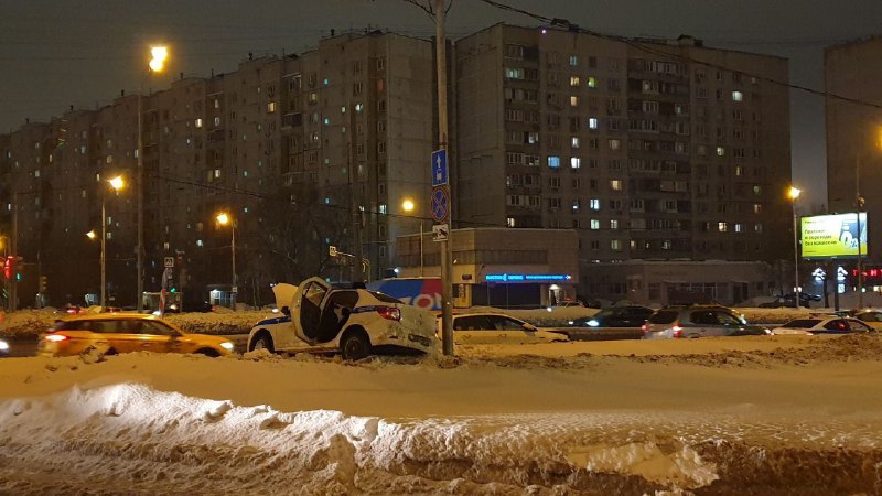 ДТП в Подольске — с полицейским авто 22.02.2024