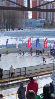 Матч между легендами отечественного хоккея и жителями в Дмитрова 10.03.2024