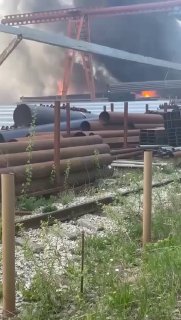 Пожар в Раменском — на производстве пластиковых труб 30.04.2024