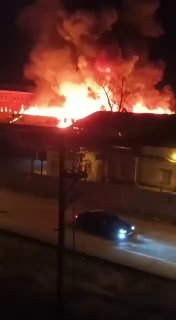 Пожар в Орехово-Зуево — горит производственное здание 22.04.2024
