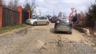 Въезд на стройку «Отрады на реке» заблокировали жители Красногорска