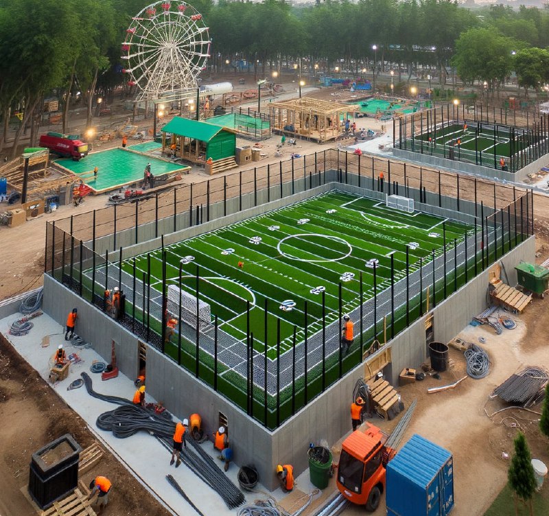 Поле для мини-футбола построят в парке «Питомник» Серпухова
