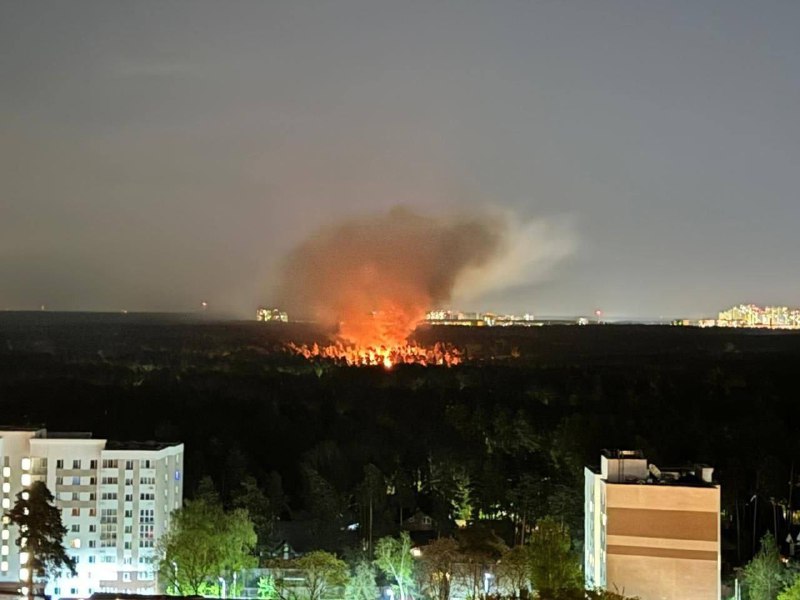 Пожар в Раменском — горит частный дом 30.04.2024